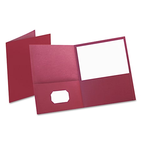 Oxford Two Pocket Folder, Leather GrainPaper, PK25 57557